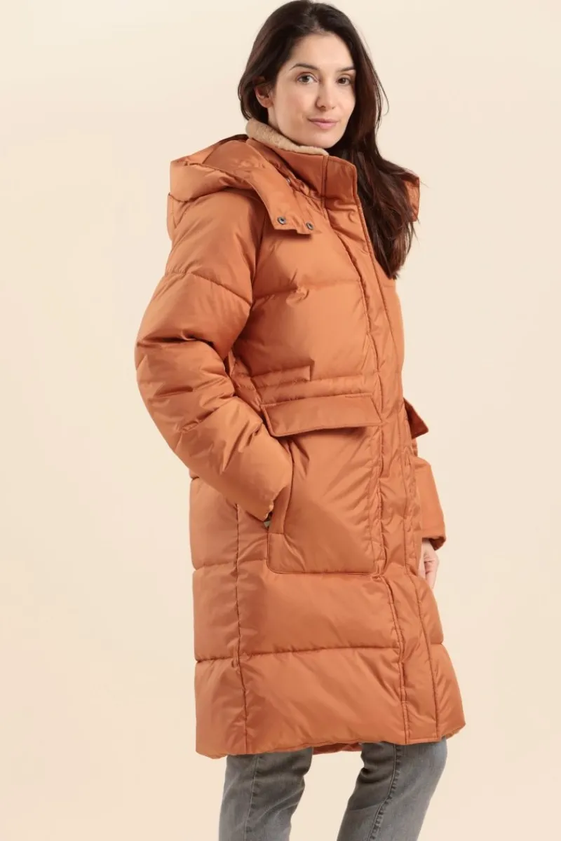 Online doudoune longue avec capuche FLOCON Femme Doudounes