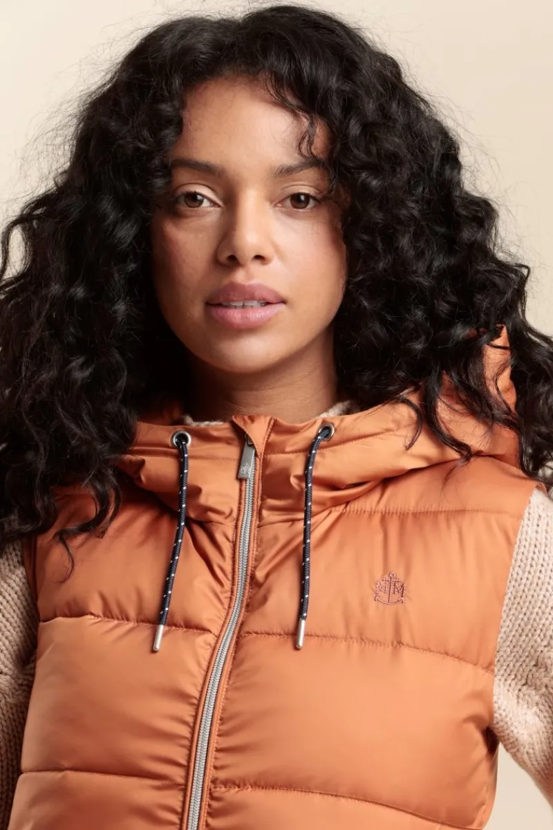 Best Sale doudoune sans manches FLIGA à capuche Femme Doudounes
