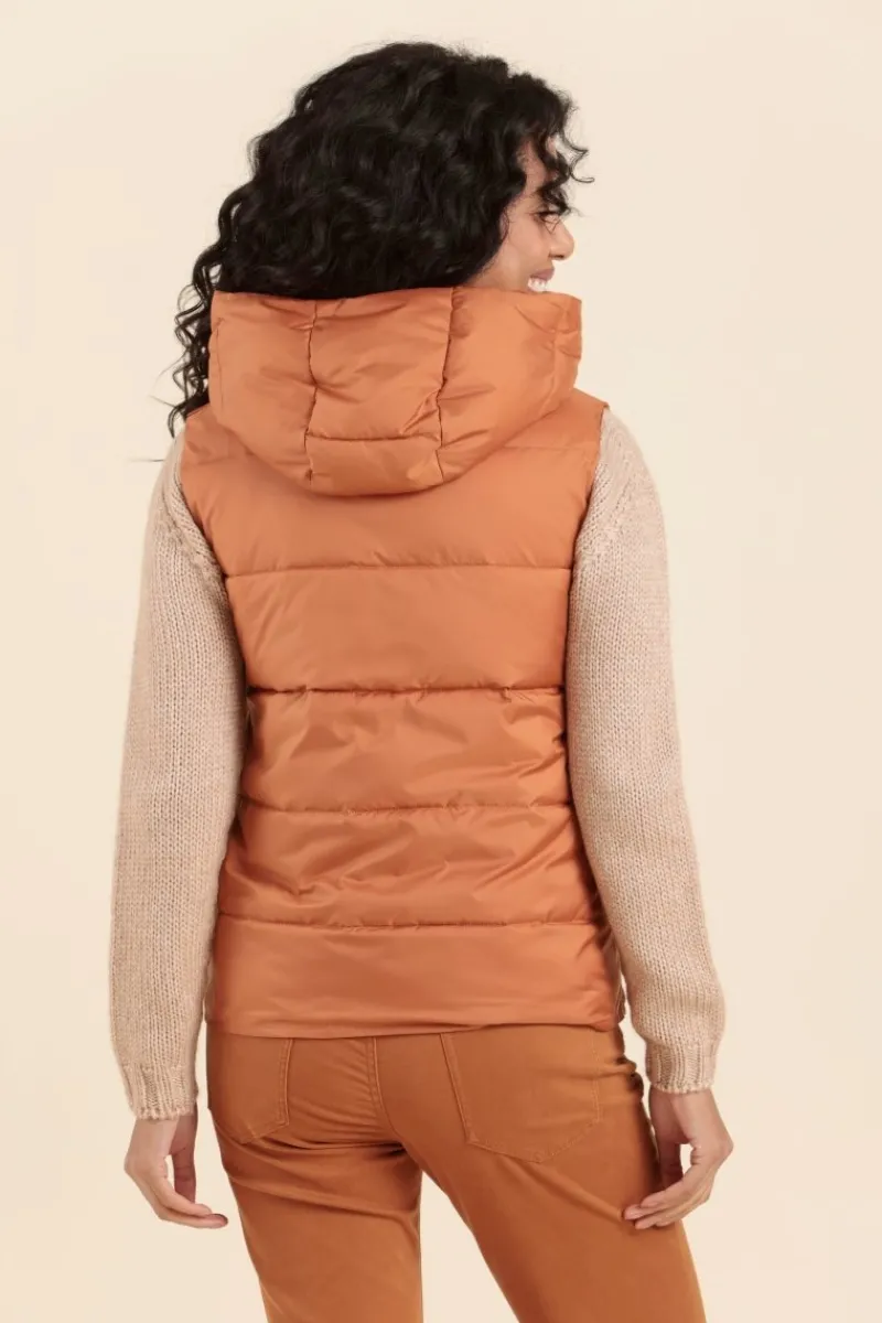 Best Sale doudoune sans manches FLIGA à capuche Femme Doudounes